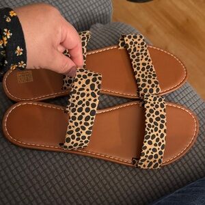 Leopard Print Sandals